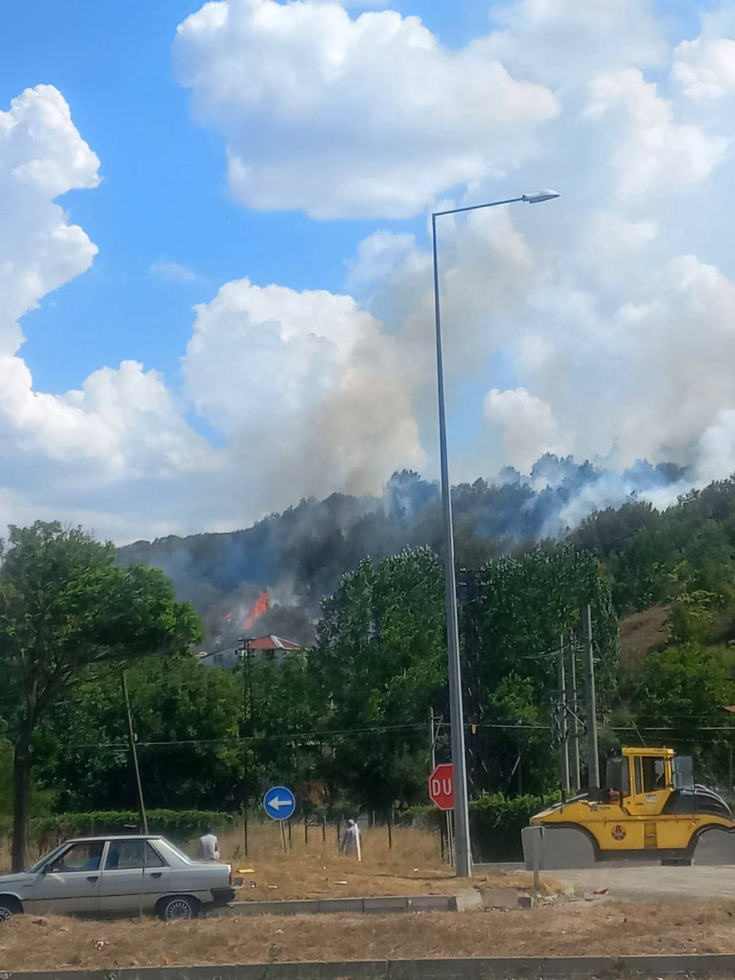 Bilecik'te orman yangını! Havadan ve karadan müdahale ediliyor 2